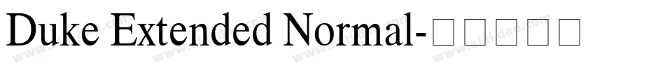 Duke Extended Normal字体转换